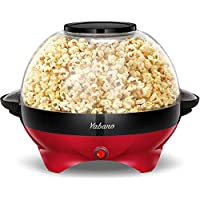 Los mejores  - Yabano Palomitero- 800W Máquina de Palomitas- Superficie de Calentamiento Extraíble- Antiadherente- 5 Litros- Tapa…